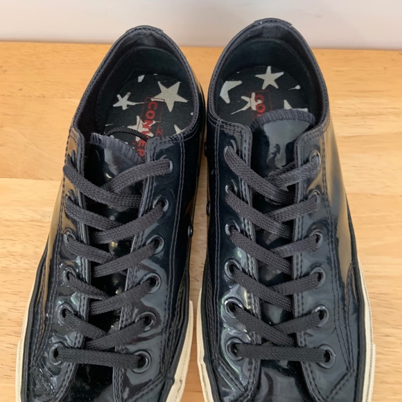 Converse Chuck 70 Ox 'Black Patent' Sneakers Size 5.5 - Picture 4 of 10